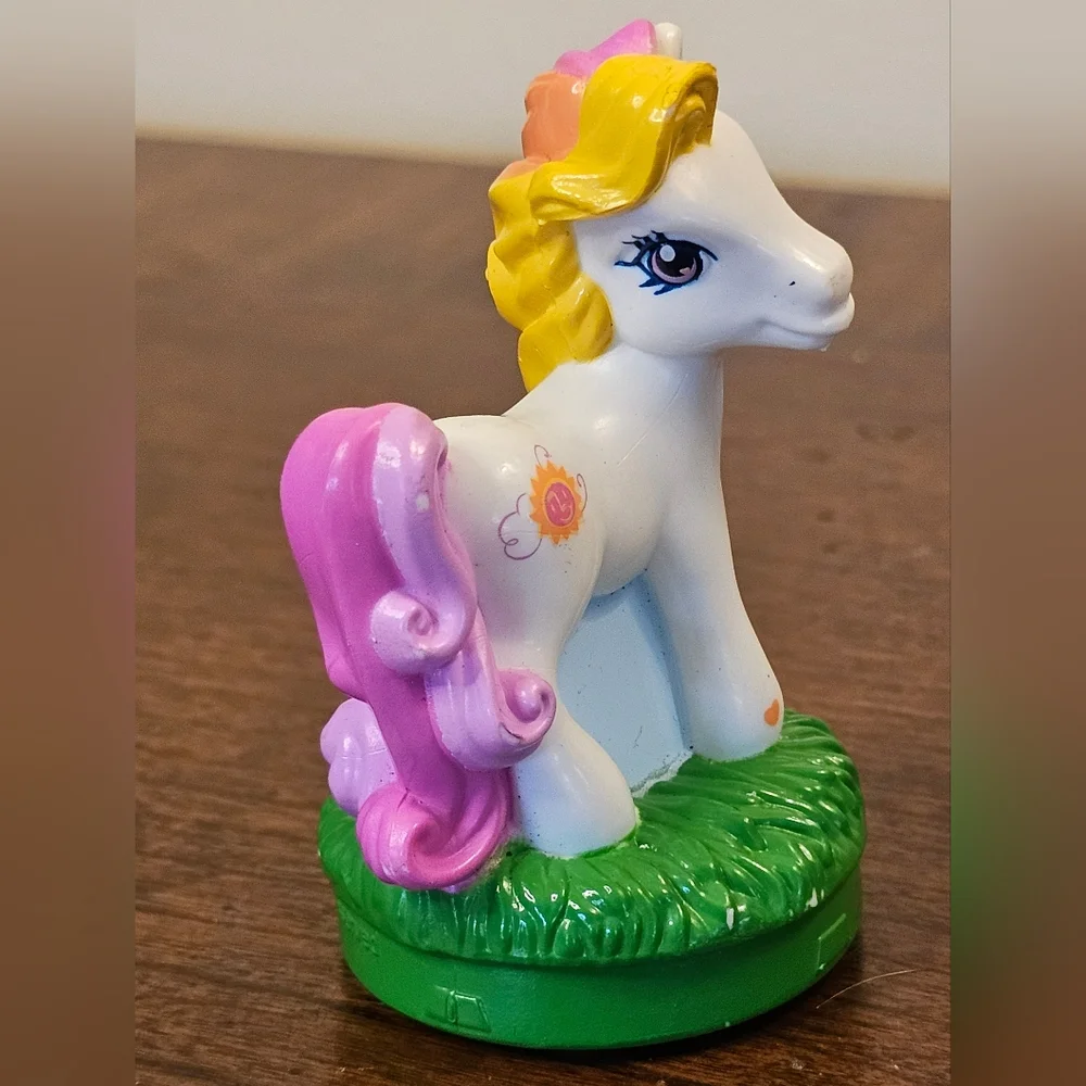 Hasbro My Little Pony G3 Play-Doh 2004 Rubber Stamp Figure Lot Rainbow Sunny Vtg